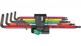 Wera 967/9 TX XL Multicolour 1 TORX L-Key Long 9 Piece Set £37.95